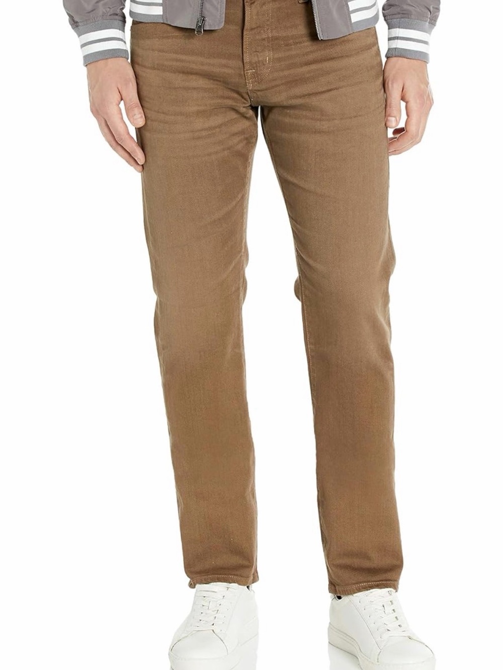 AG-ED Denim - The Matchbox - Slim Straight Jeans in Brown